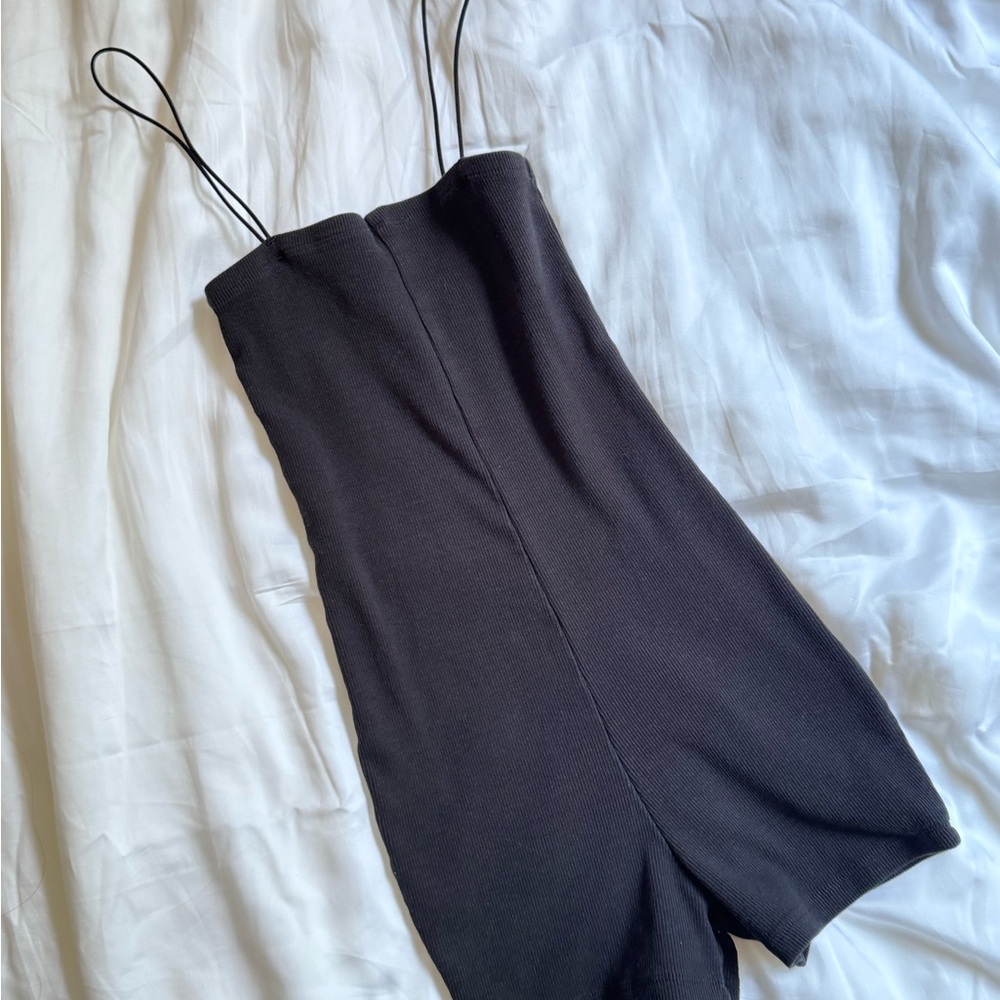 Zara Black Sleeveless Jumpsuit